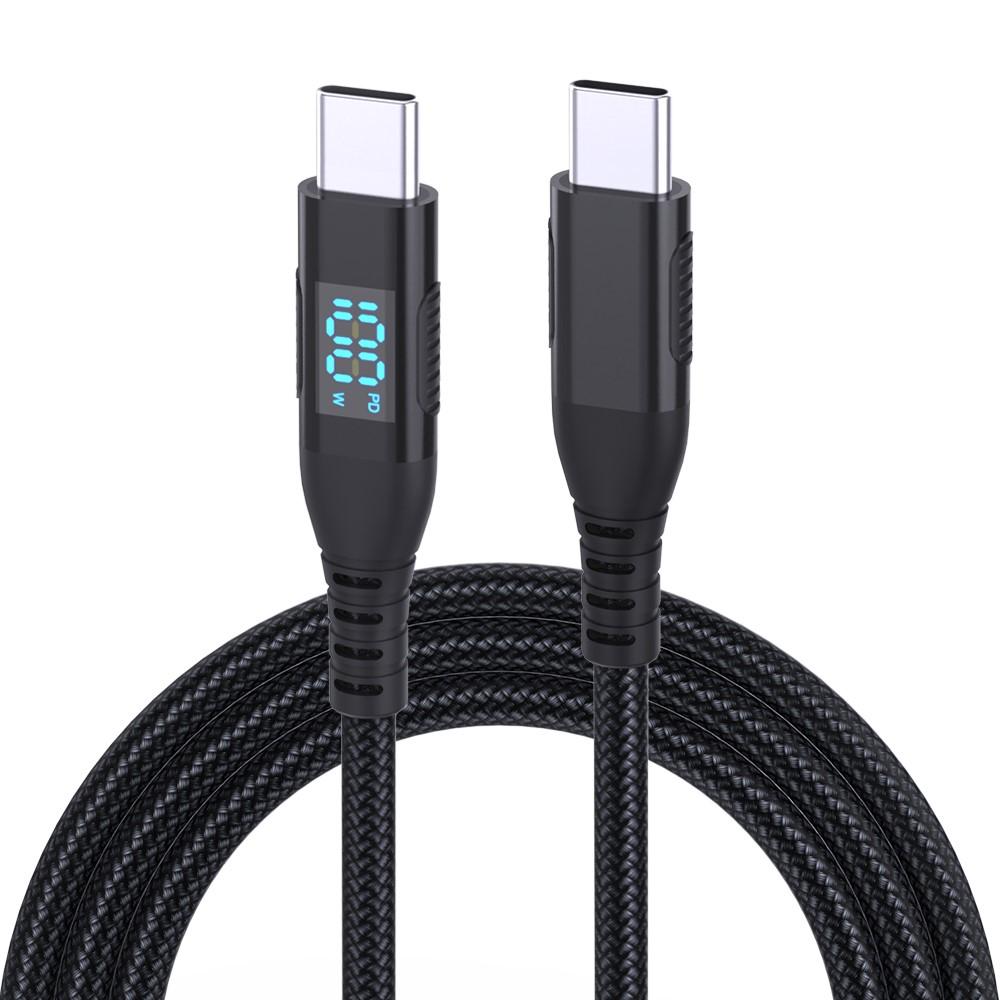 Bild på 1m USB-C till USB-C Kabel 100W 5A/20V - Svart