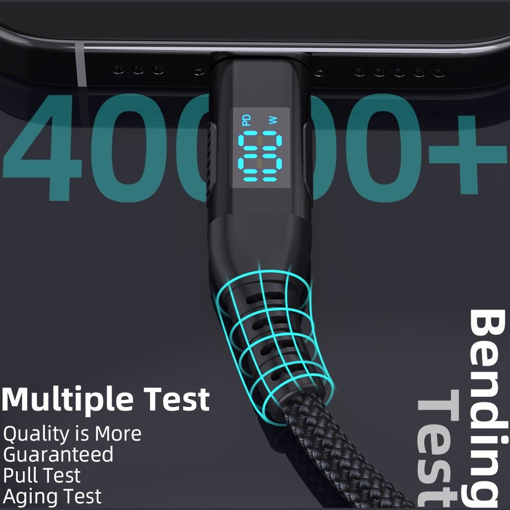 Bild på 1m USB-C till USB-C Kabel 100W 5A/20V - Svart