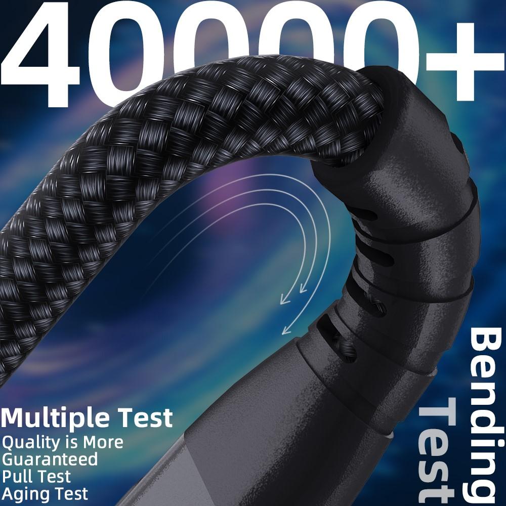 Bild på 1m USB-C till USB-C Kabel 100W 5A/20V - Svart