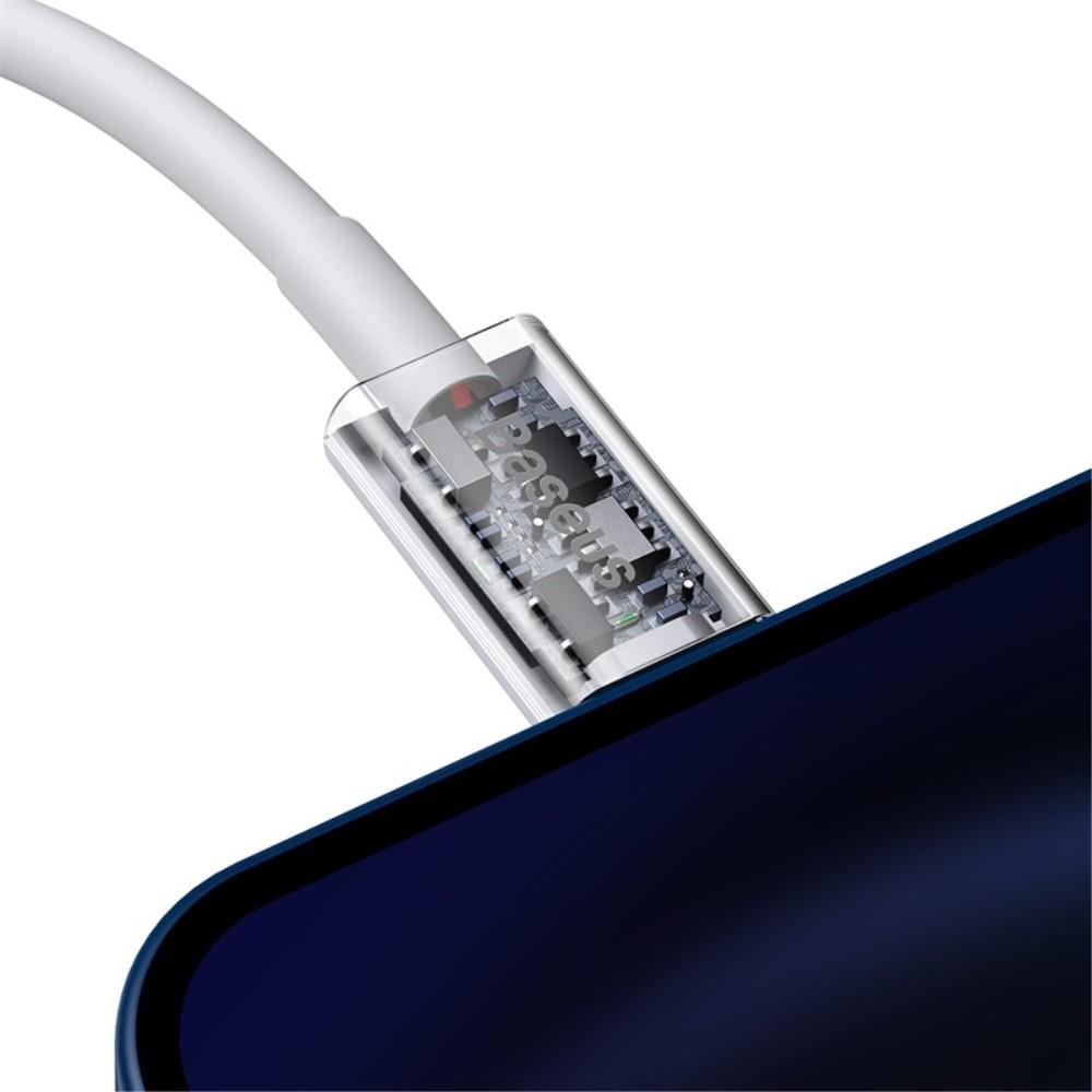 Bild på BASEUS Snabbladdningskabel Typ-C till iP PD 20W 1.5m - Vit