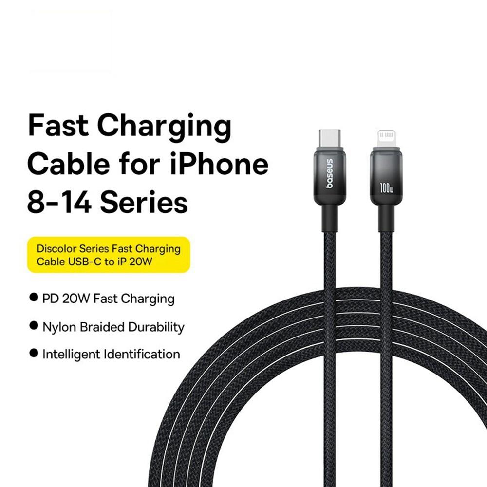 Bild på BASEUS Snabbladdningskabel 2m Type-C till iP 20W