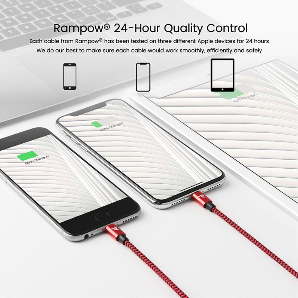 Bild på 2m Lightning 8Pin USB-laddningskabel MFI