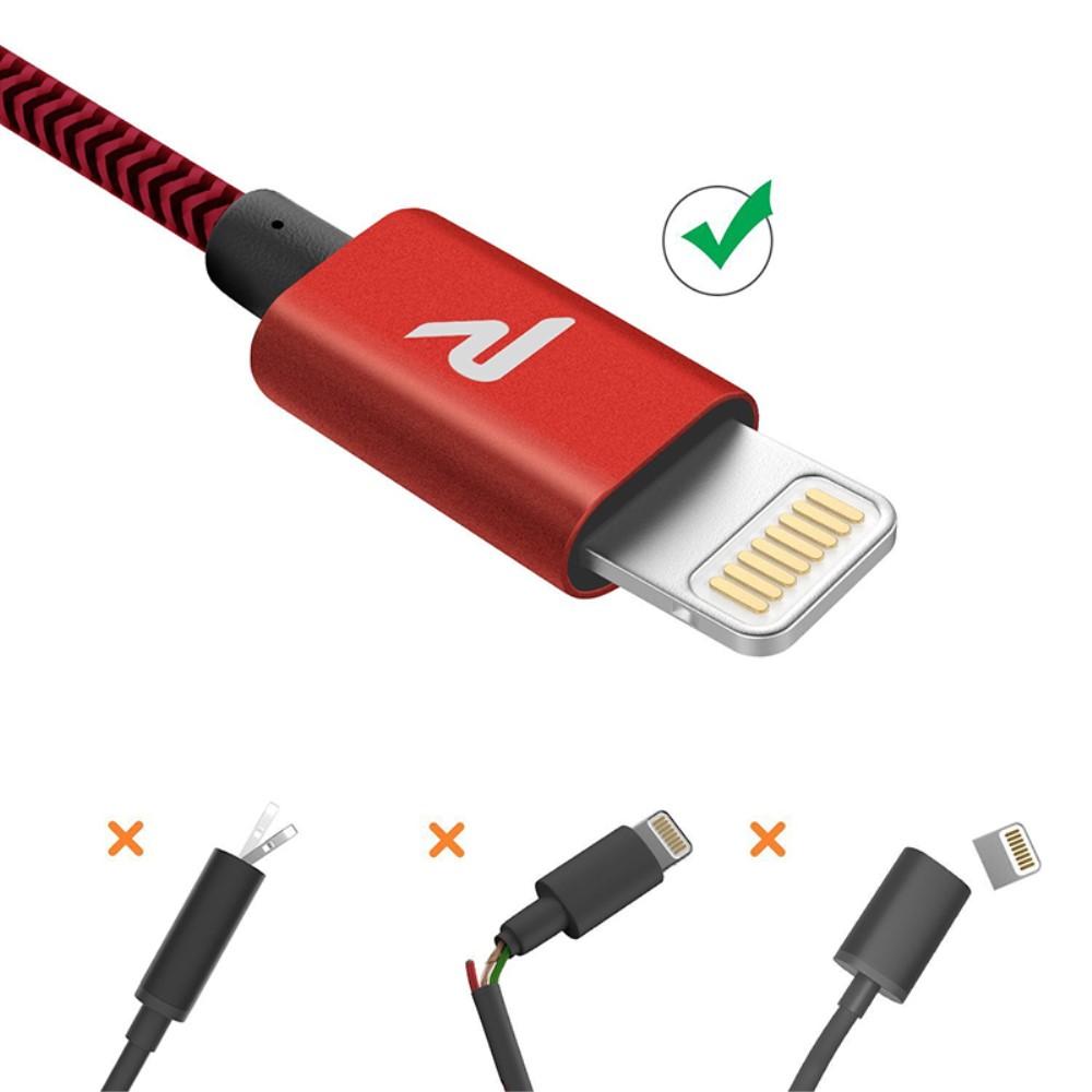 Bild på 2m Lightning 8Pin USB-laddningskabel MFI