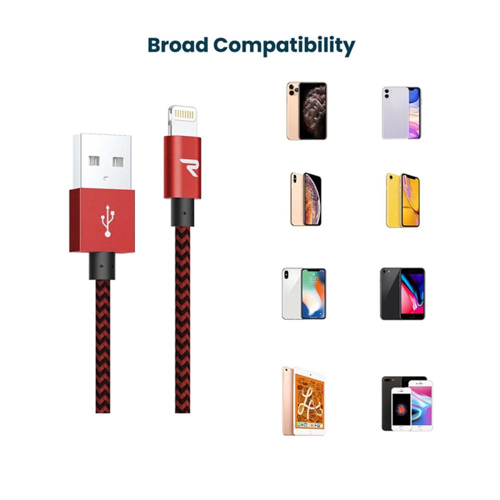 Bild på 2m Lightning 8Pin USB-laddningskabel MFI
