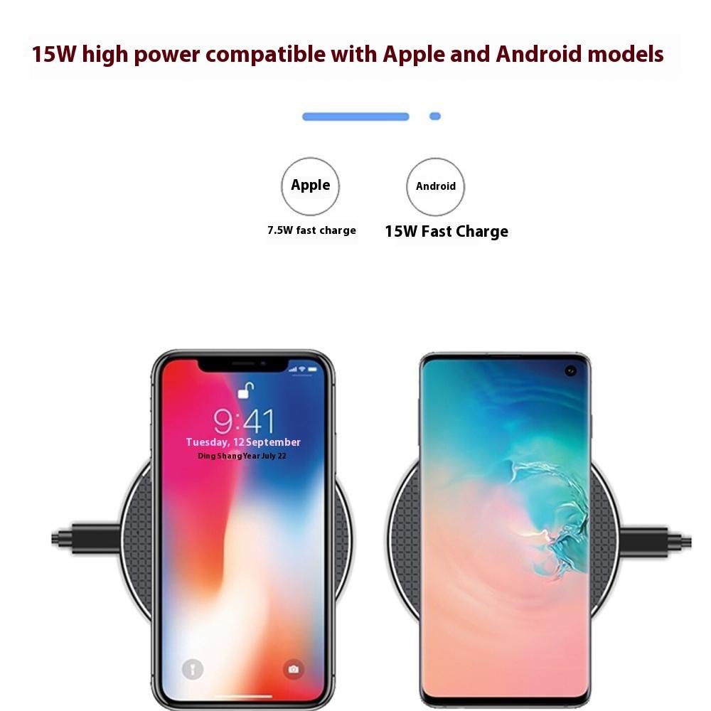 Bild på Q25 15W Qi Metall Trådlös Laddplatta Ultra-Tunn