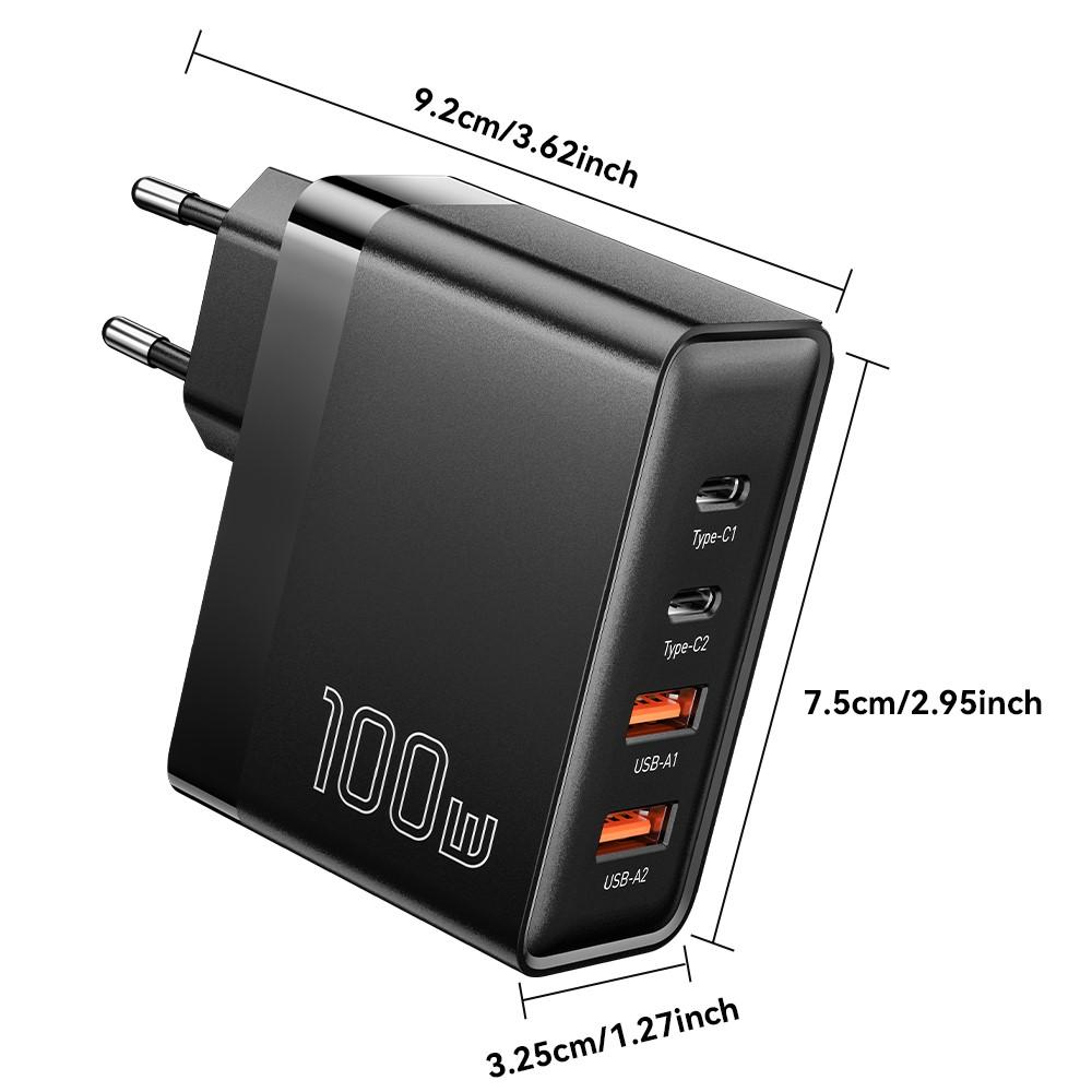 Bild på ESSAGER ES-CD37 100W Snabbladdare, 4 Portar