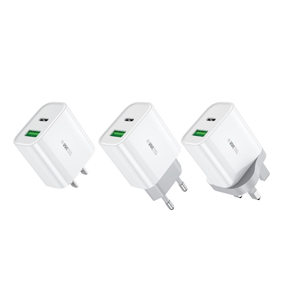 Bild på WK WP-U53 20W PD Snabbladdare Väggadapter USB-A + Typ-C - EU