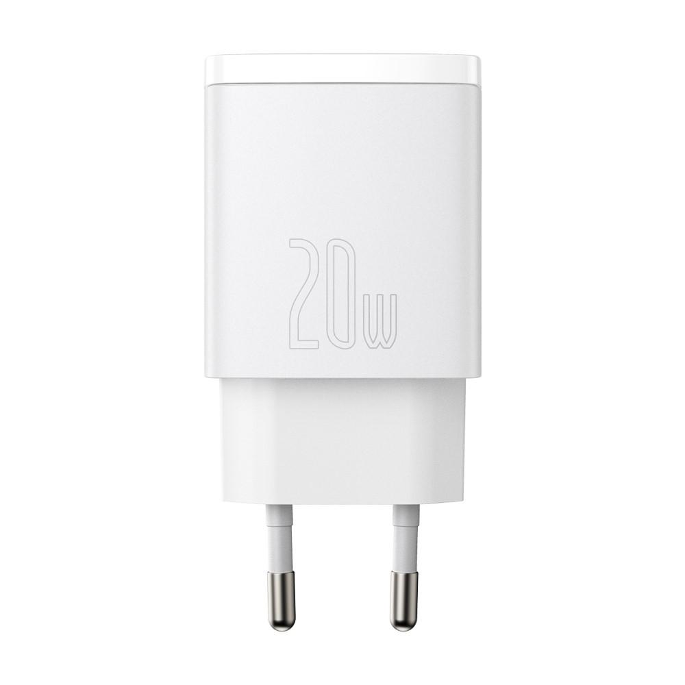 Bild på BASEUS Snabbladdare U+C Dubbla Portar 20W - Vit