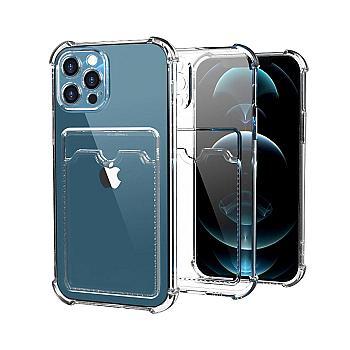 bild på Shockproof Case with Card Holder iPhone 11 Pro - Transparent