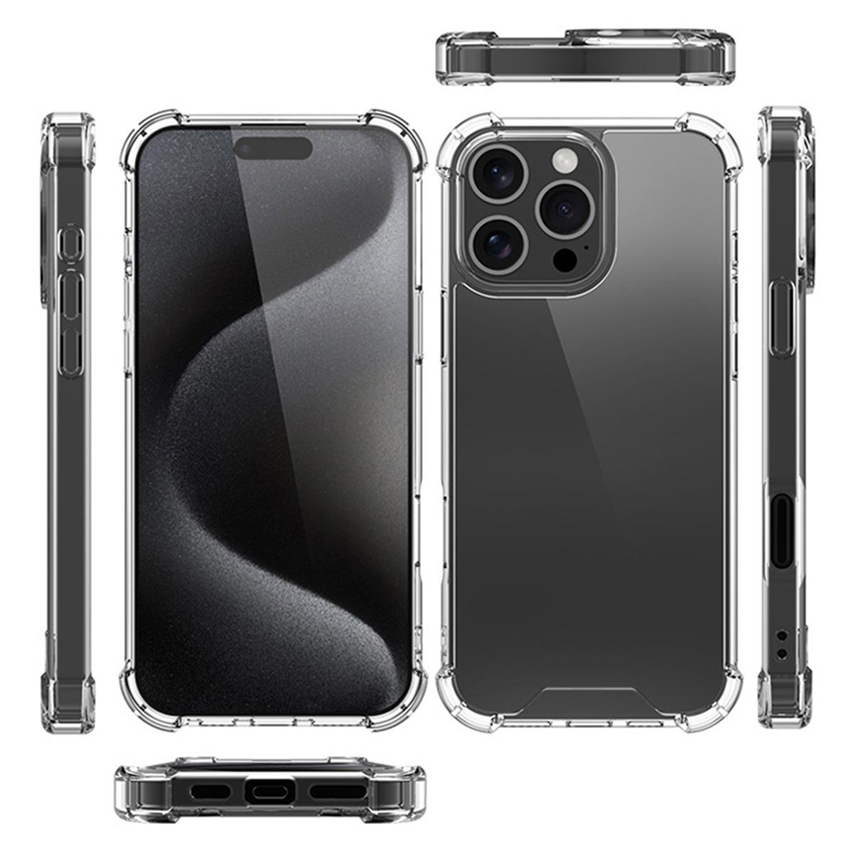 Bild på iPhone 16 Pro Max Mobilskal Stöttåligt - Transparent