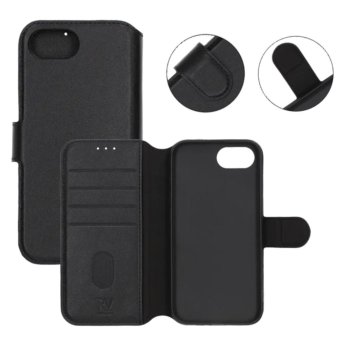 Kuva:  Rvelon Nahkalompakkokotelo-iPhone 16e Musta