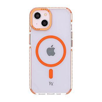 bild på iPhone 13/14 Rvelon Mobilskal Magnet Förstärkt - Orange