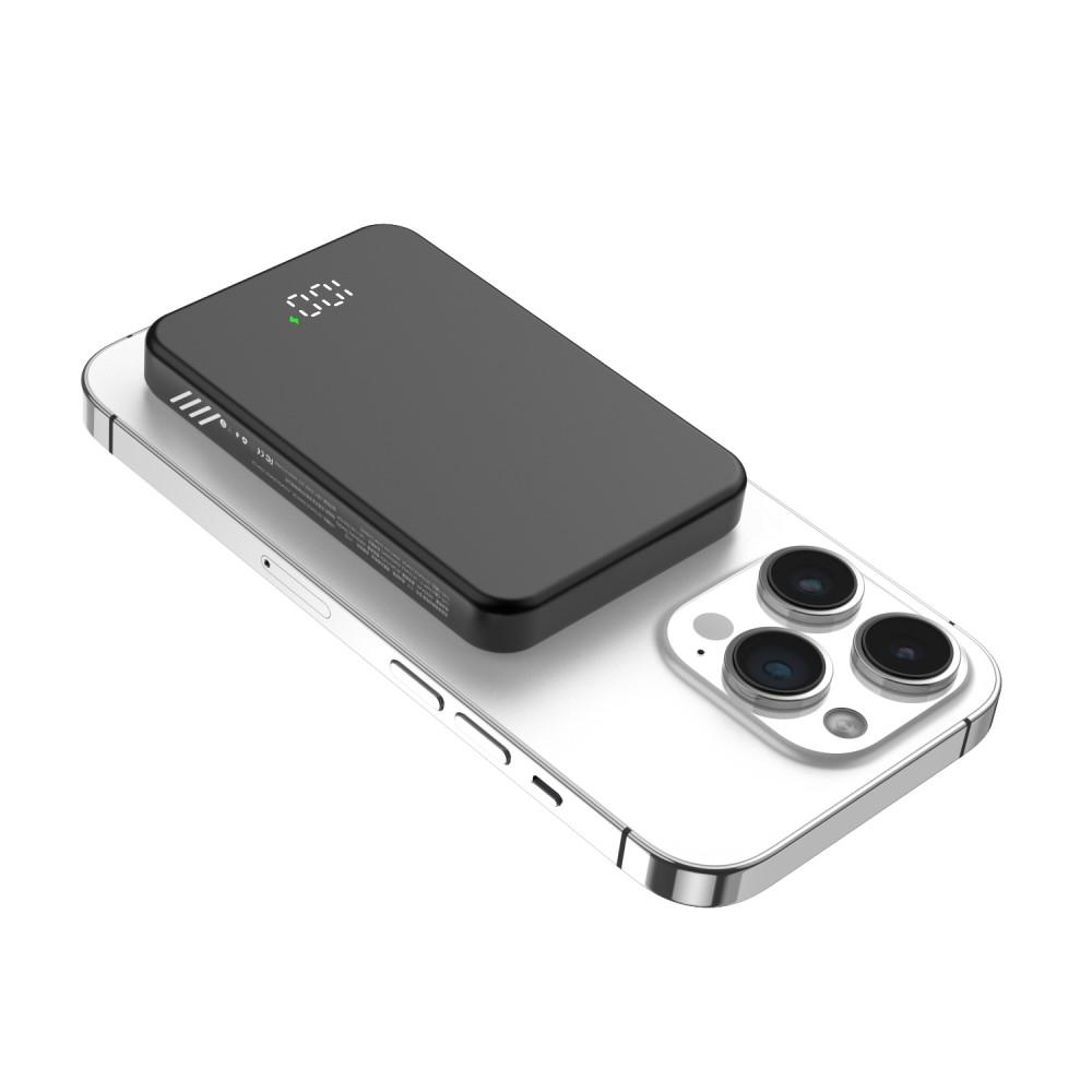 Billede af Bærbar 15W magnetisk trådløs oplader 5000mAh