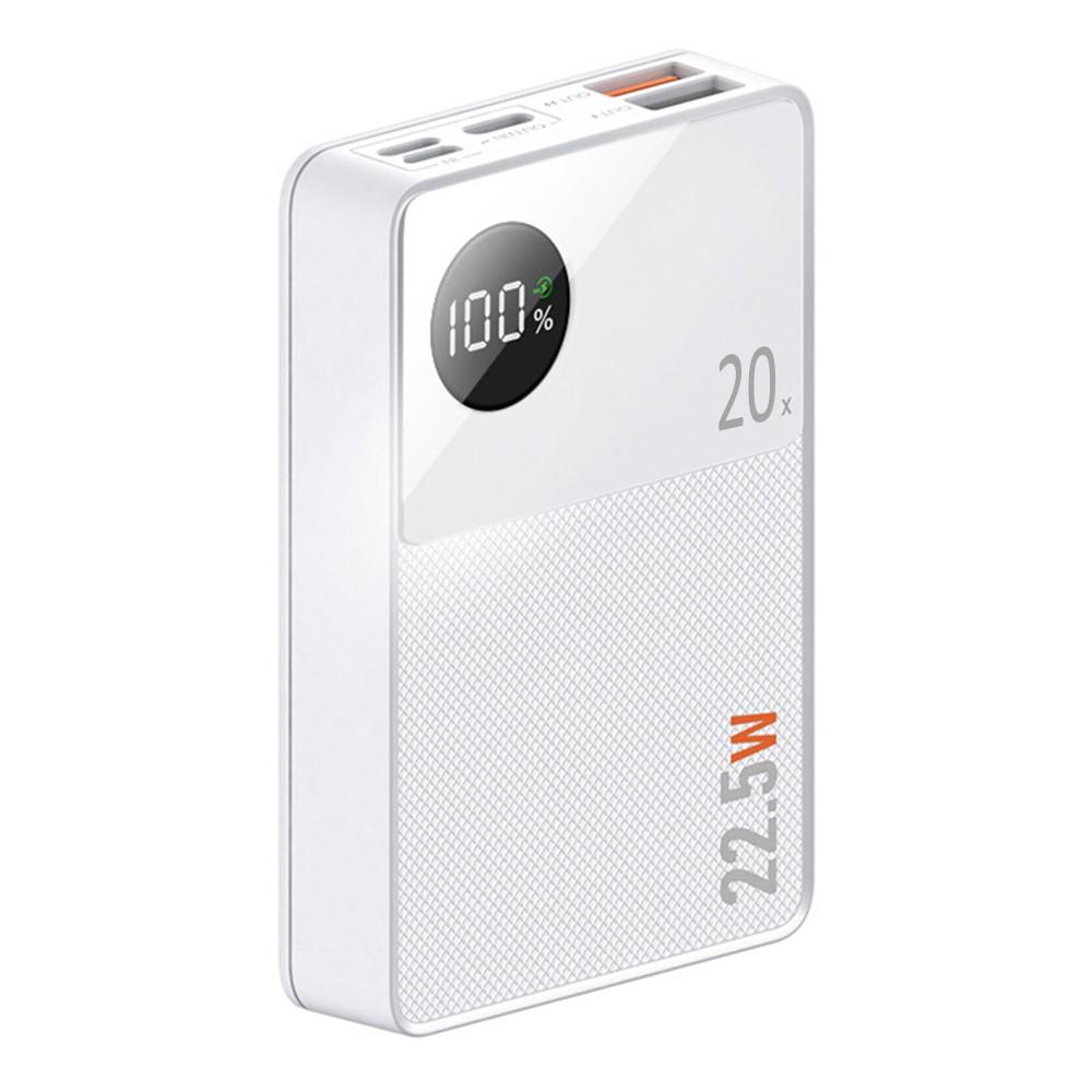 Billede af CYKE Q8 20000mAh Powerbank med Display - Hvid