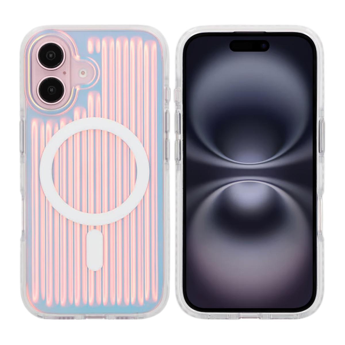Billede af Model reflekterer farve Magnetisk Etui til iPhone 16 Rød