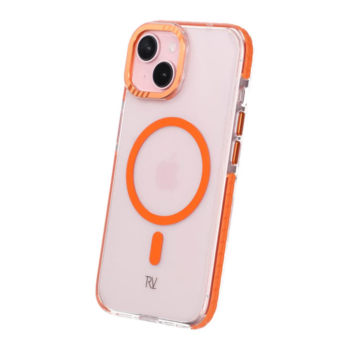 Billede af iPhone 15 Revelon Mobilcover Magnet Forstærket - Orange