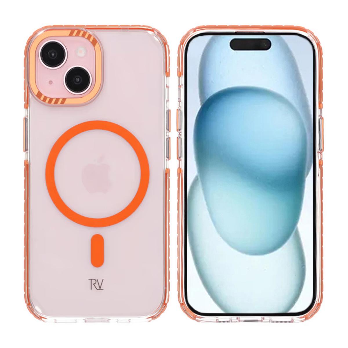 Billede af iPhone 15 Revelon Mobilcover Magnet Forstærket - Orange