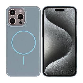 bild på Blank desigen Magnetic Case For iPhone 15 Pro Max Blue