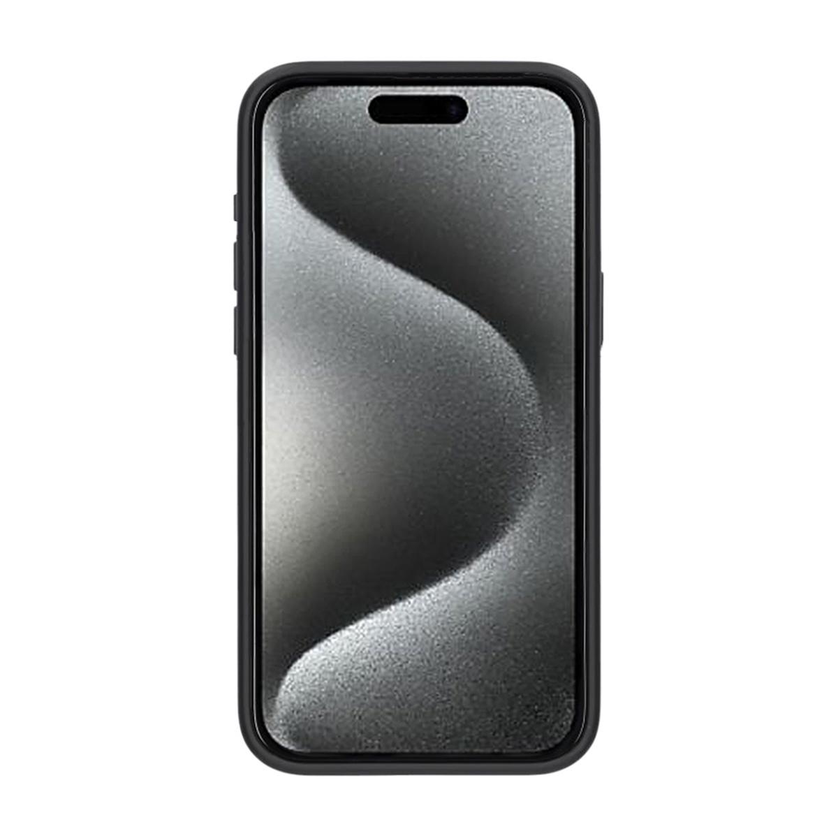 Billede af Mat case 360 roterende beslag Mobiltelefon etui til iPhone 15 Pro Max Sort