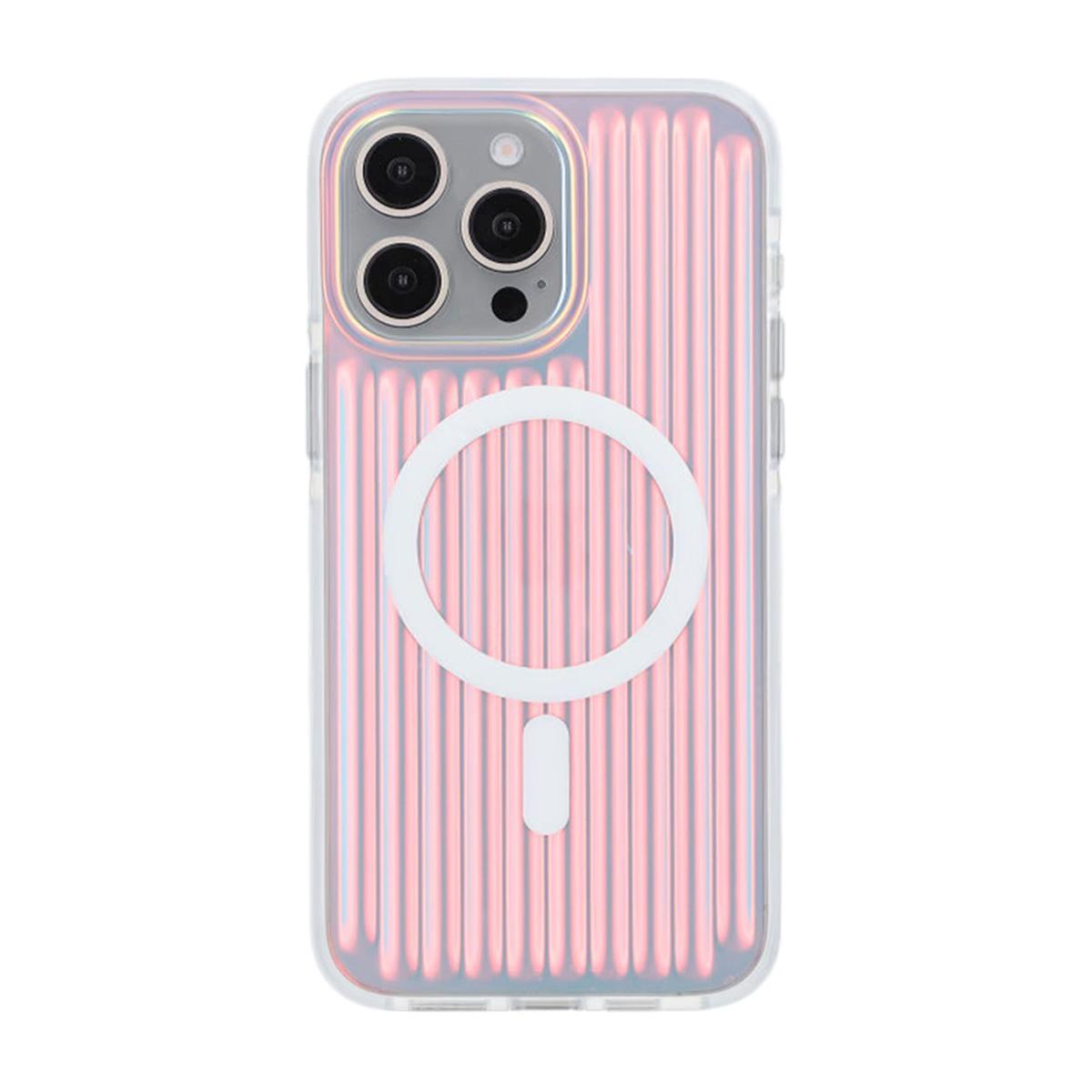 Billede af Model reflekterende farve Magnetisk etui til iPhone 15 Pro Max Rød