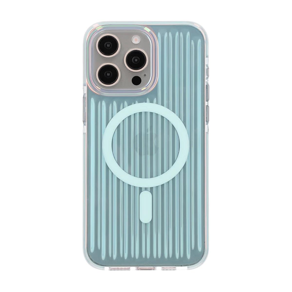 Billede af Model reflekterer farve Magnetisk Etui til iPhone 15 Pro Max Blå