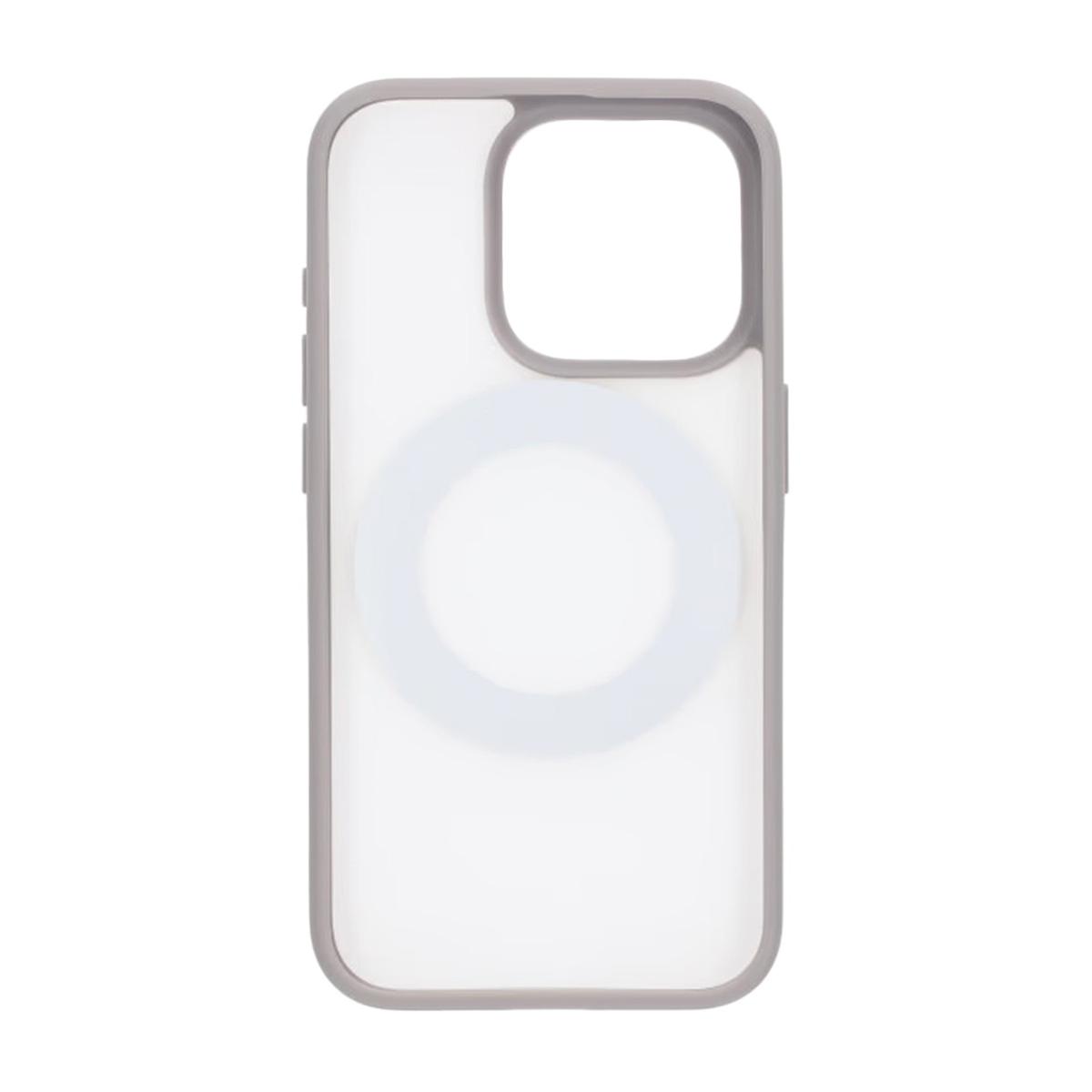 Bild von Mattes Case mit 360-Grad-drehbarem Halter für iPhone 15 Pro in Grau