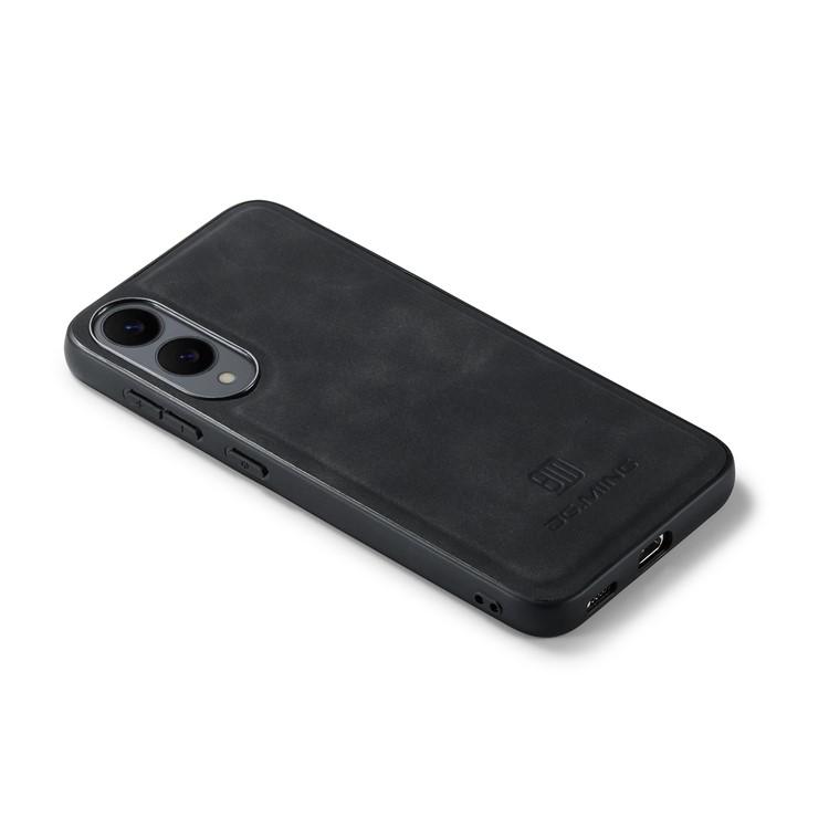 Bild von DG.MING Samsung Galaxy S25 Edge Hülle aus PU-Leder - Schwarz