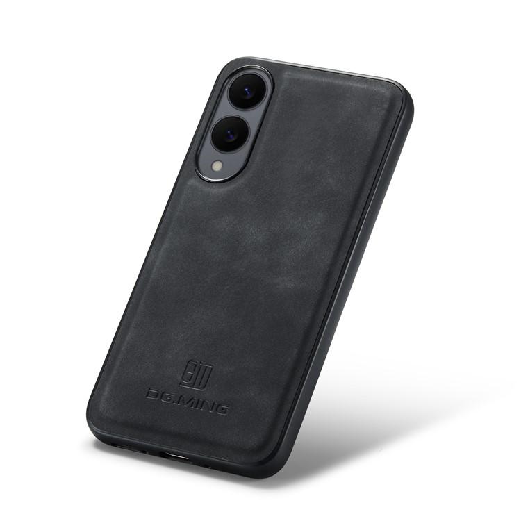 Bild von DG.MING Samsung Galaxy S25 Edge Hülle aus PU-Leder - Schwarz