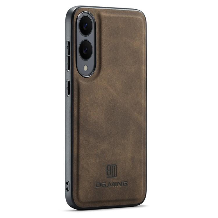 Bild von DG.MING Hülle für Samsung Galaxy S25 Edge aus PU-Leder - Kaffee