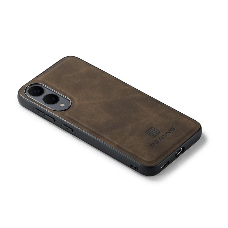 Bild von DG.MING Hülle für Samsung Galaxy S25 Edge aus PU-Leder - Kaffee