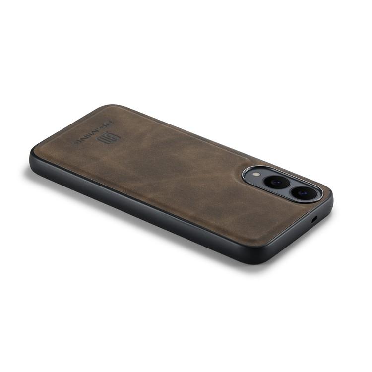 Bild von DG.MING Hülle für Samsung Galaxy S25 Edge aus PU-Leder - Kaffee