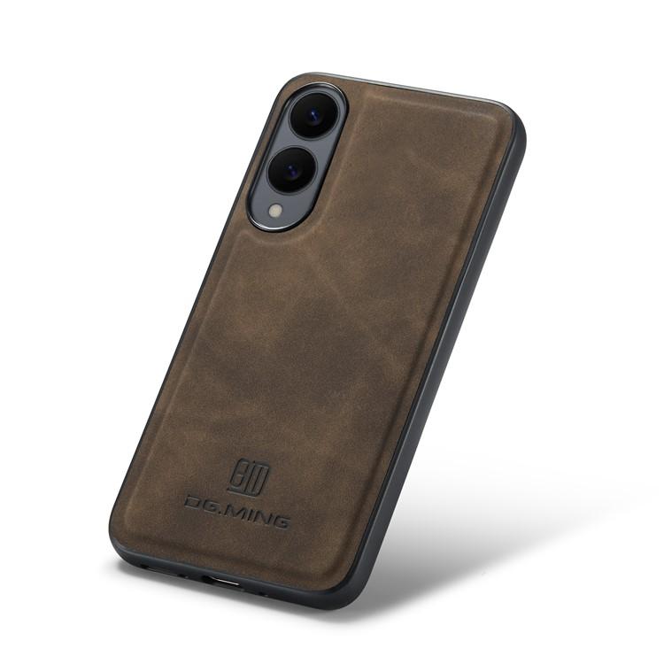 Bild von DG.MING Hülle für Samsung Galaxy S25 Edge aus PU-Leder - Kaffee