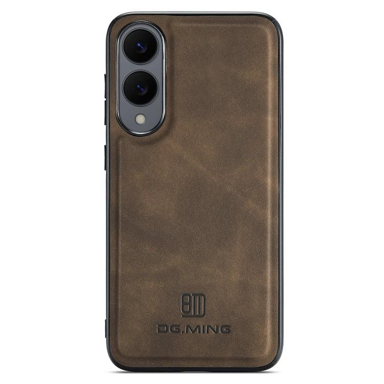 Bild von DG.MING Hülle für Samsung Galaxy S25 Edge aus PU-Leder - Kaffee