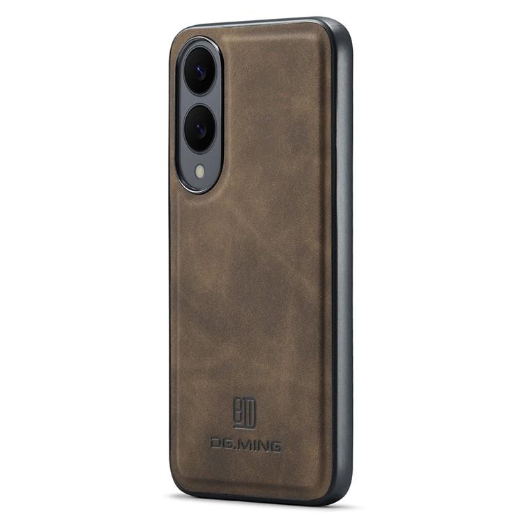 Bild von DG.MING Hülle für Samsung Galaxy S25 Edge aus PU-Leder - Kaffee
