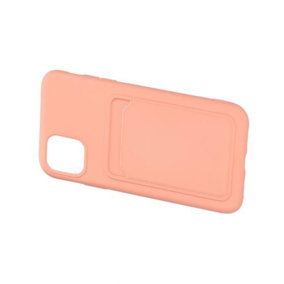bild på iPhone 11 Silikonskal med Korthållare - Rosa