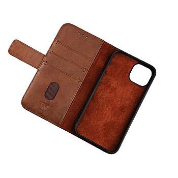 bild på iPhone 11 Pro Plånboksfodral Läder Rvelon - Brun