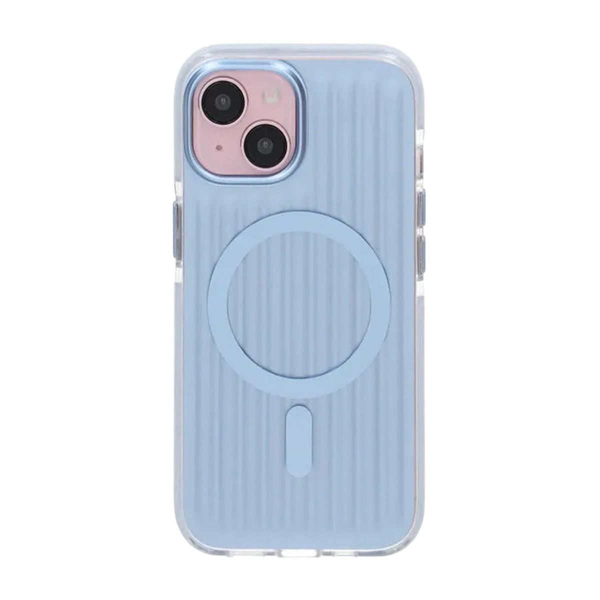 Bild von Gemusterte TPU-Hülle mit MagSafe für iPhone 13/14/15 - Blau