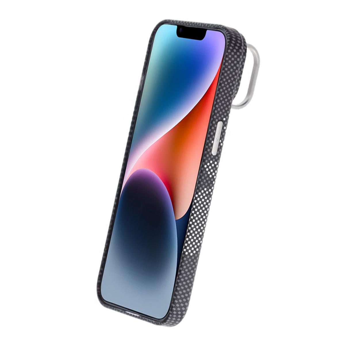 Bild von iPhone 13/14 Hülle mit MagSafe und ausklappbarem Ständer - Weltraumschwarz