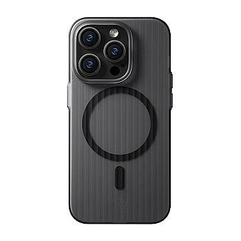 bild på iPhone 12 Pro Max Mobilskal Korrugerad med Magsafe Rvelon - Svart