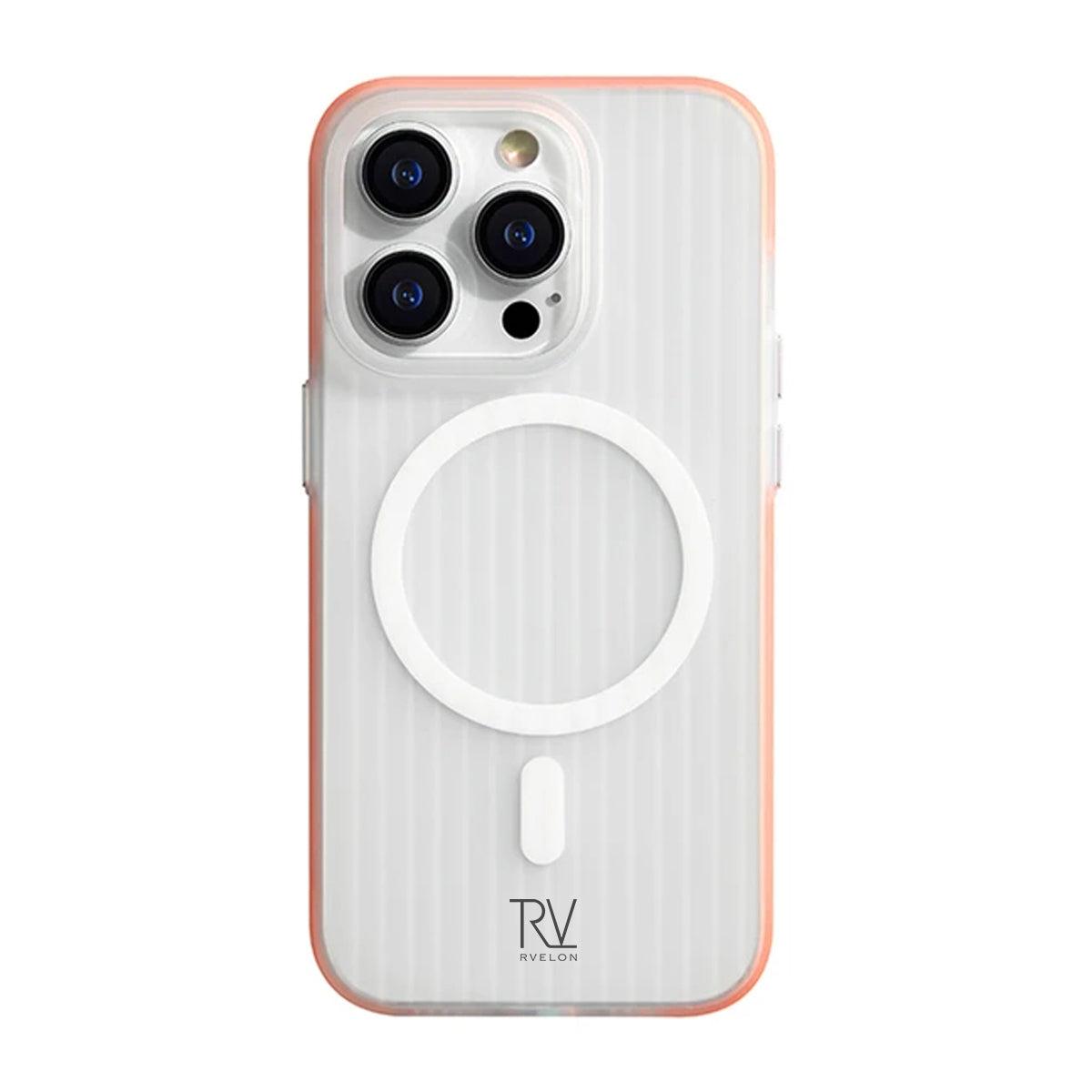 Bild von iPhone 12/12 Pro Handyhülle gewellt mit MagSafe von Rvelon - Orange