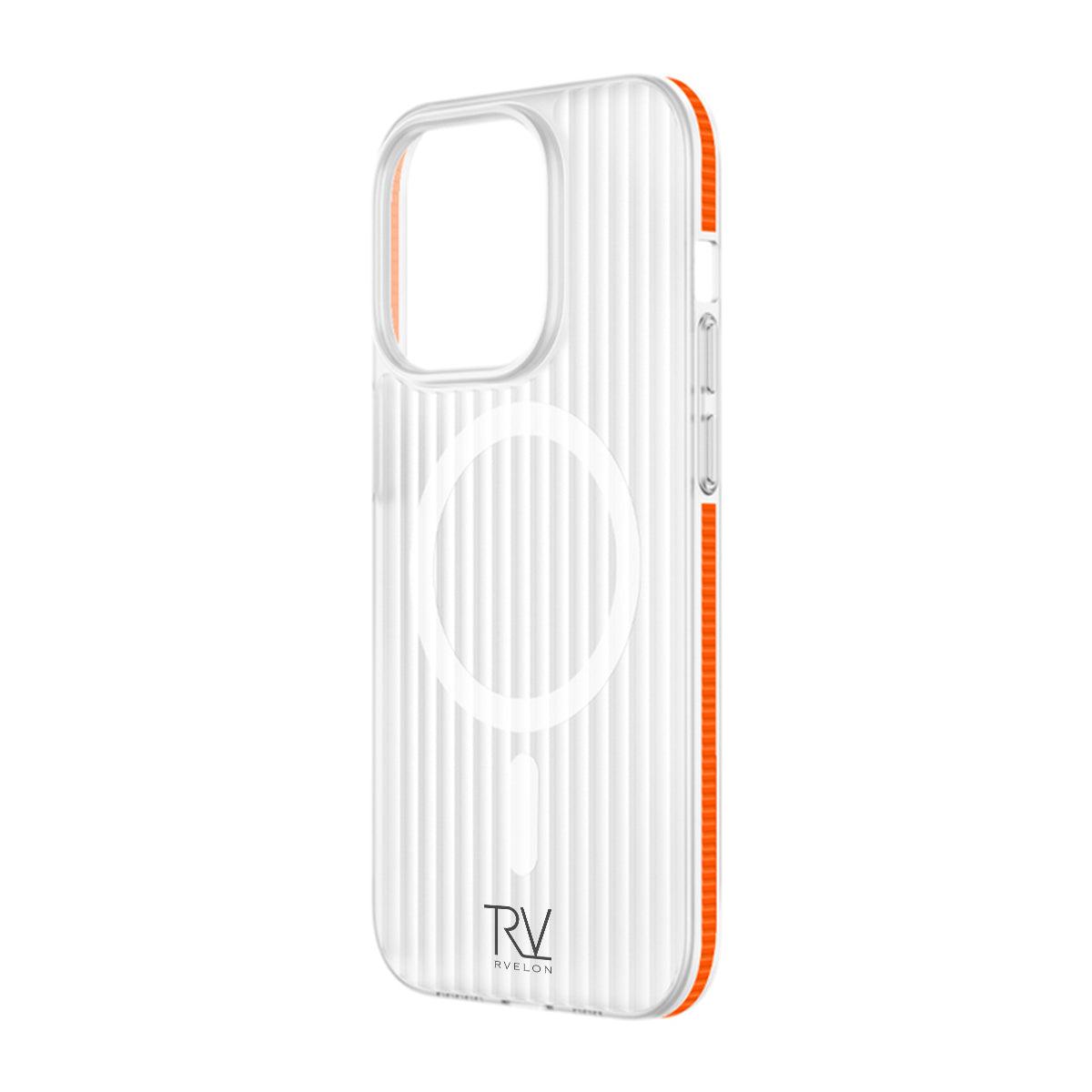 Bild von iPhone 12/12 Pro Handyhülle gewellt mit MagSafe von Rvelon - Orange
