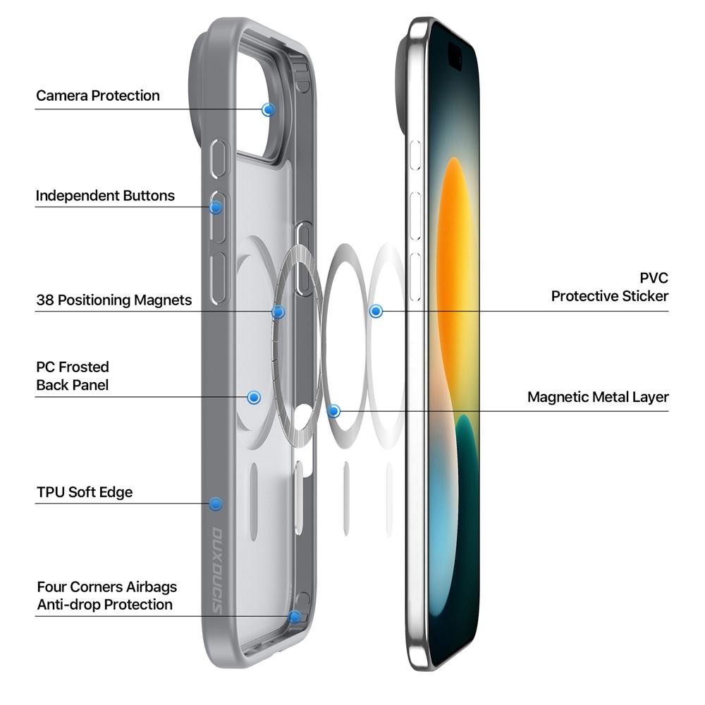 Bild von iPhone Air Hülle DUX DUCIS Yind PC+TPU - Grau