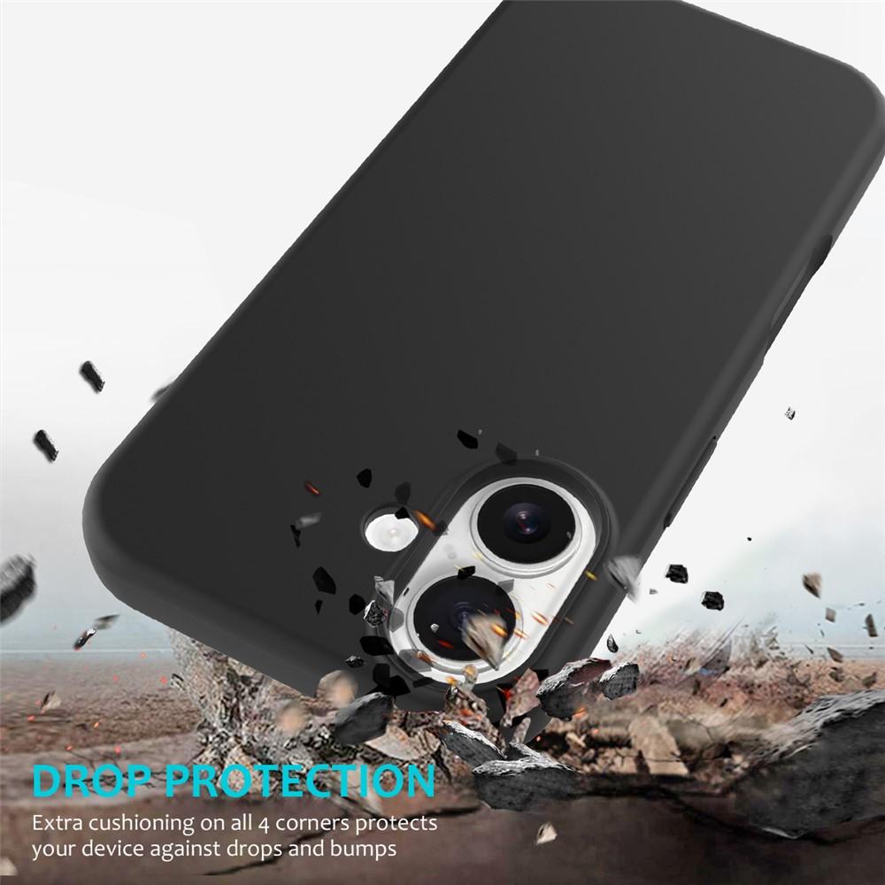 Kuva:  iPhone 17 Iskunkestävä Silikonikuori - Musta