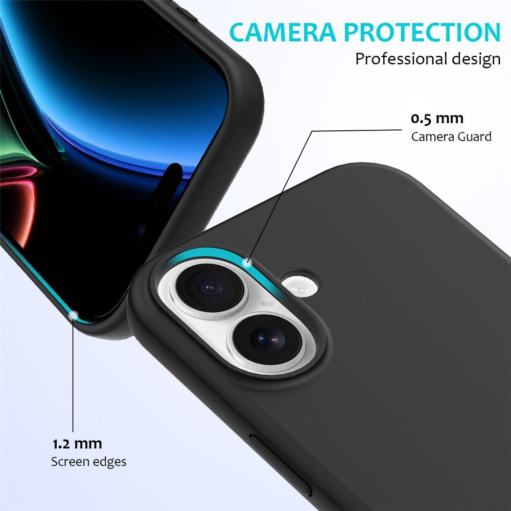 Kuva:  iPhone 17 Iskunkestävä Silikonikuori - Musta