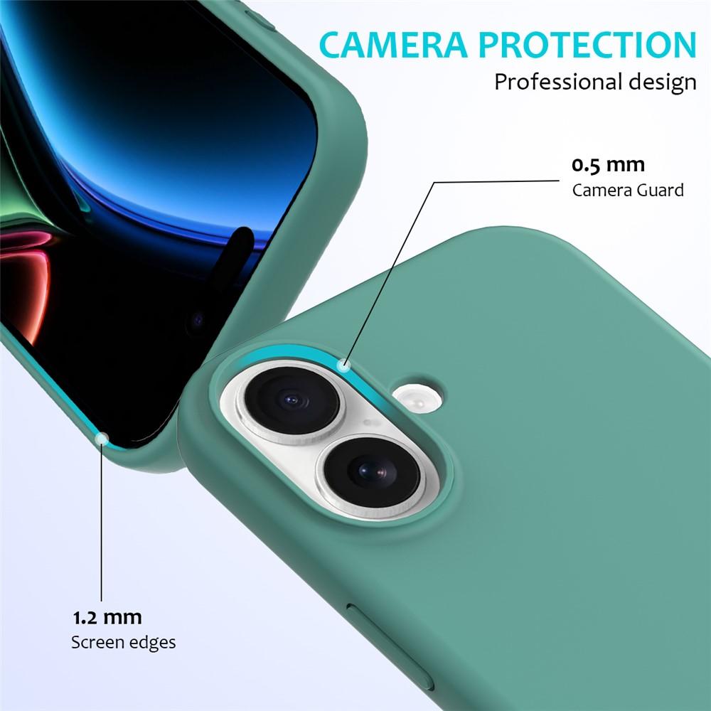 Bild på iPhone 17 Skal i Flytande Silikon - Mörkgrön