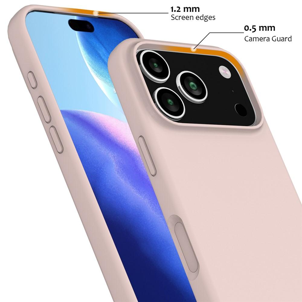 Bild von Für iPhone 17 Pro Hülle, kompatibel mit MagSafe, stoßfestes flüssiges Silikon-Handyhülle - Rosa