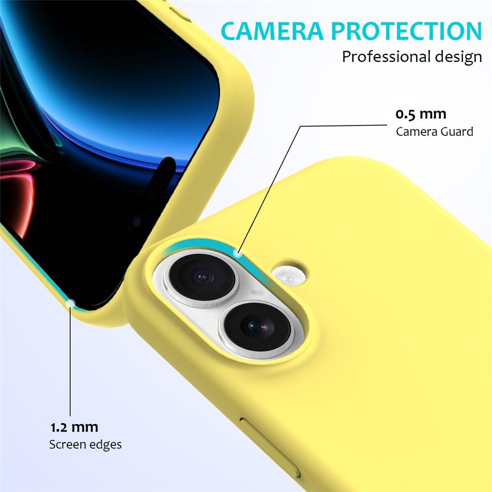 Kuva:  iPhone 17 Iskunkestävä Silikonisuoja - Keltainen