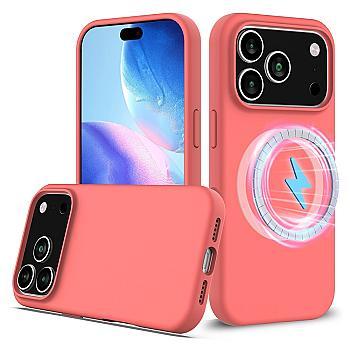 bild på iPhone 17 Pro cover med MagSafe, støddæmpende rosa