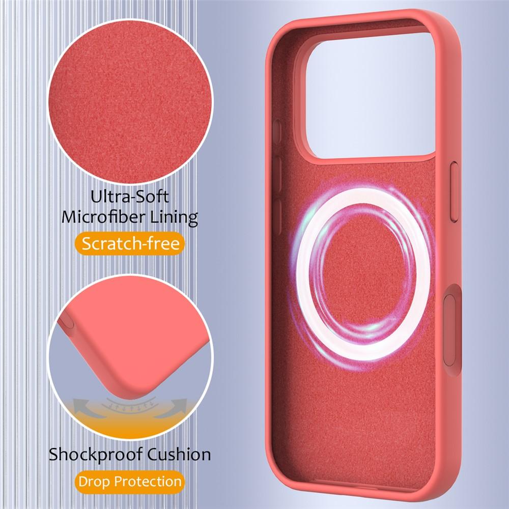 Billede af iPhone 17 Pro cover med MagSafe, støddæmpende rosa