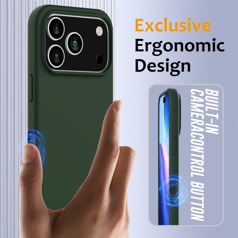 Bild von iPhone 17 Pro Hülle mit MagSafe, stoßdämpfend - Dunkelgrün